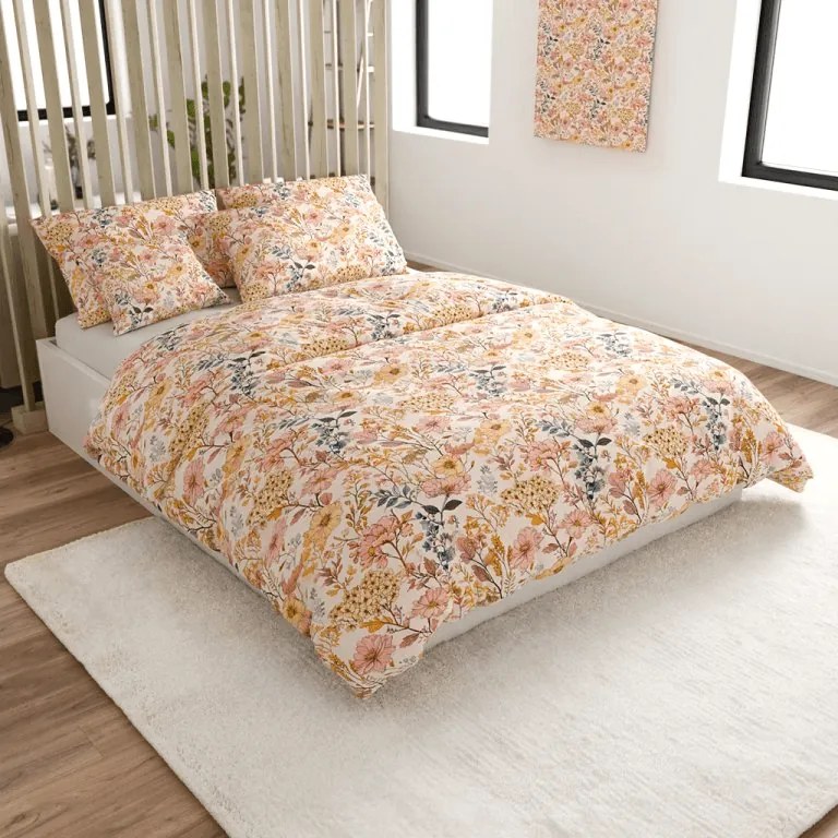 Pamut ágynemű BLUMIRA POLY színes kivitel Ágyneműhuzat mérete: 2 db 70 x 90 cm | 200 x 220 cm