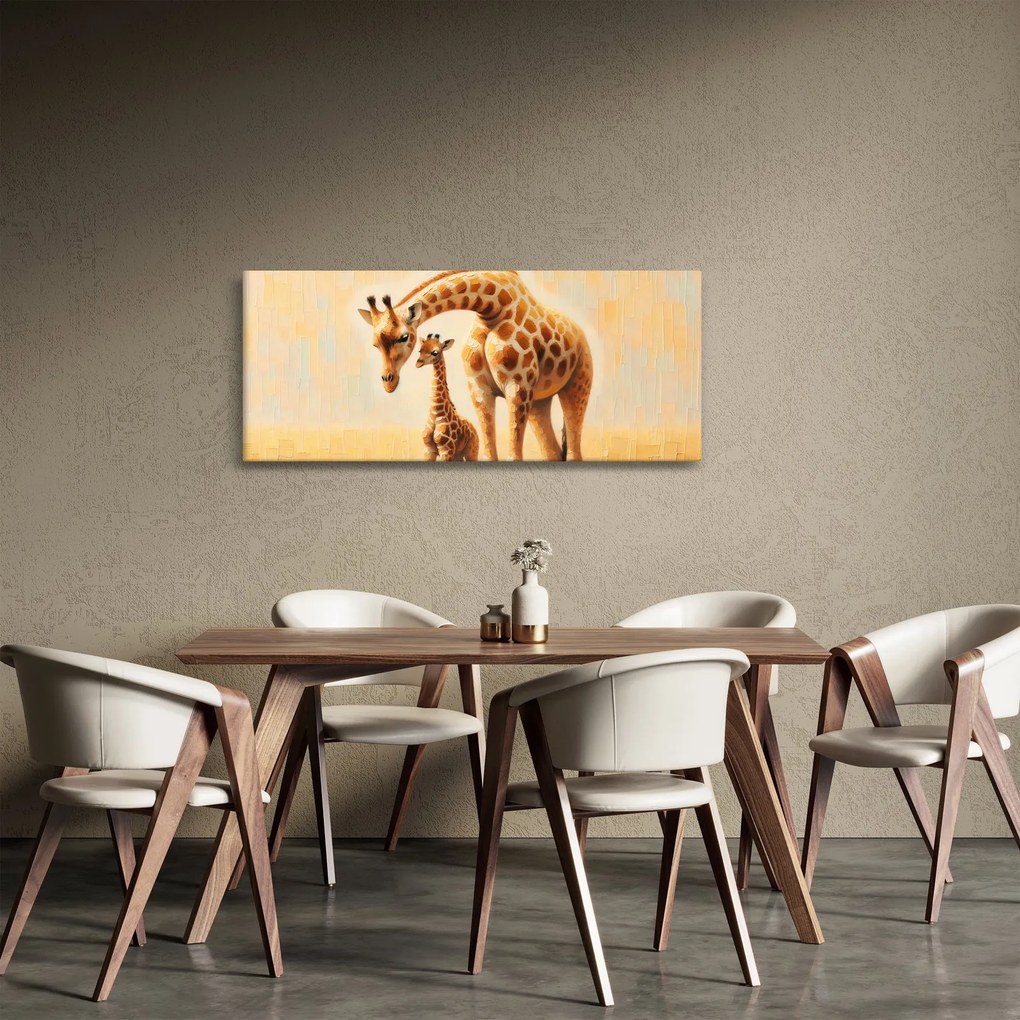 Kép - Zsiráfok (120x50 cm)