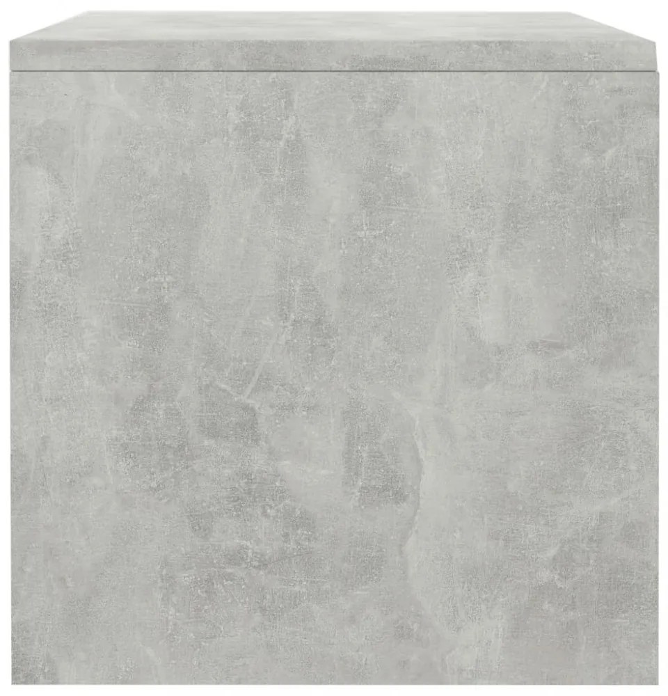 betonszürke szerelt fa éjjeliszekrény 40 x 30 x 30 cm