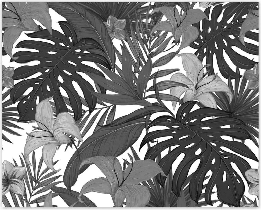 Poszterek 50x40 Kék Monstera Blue