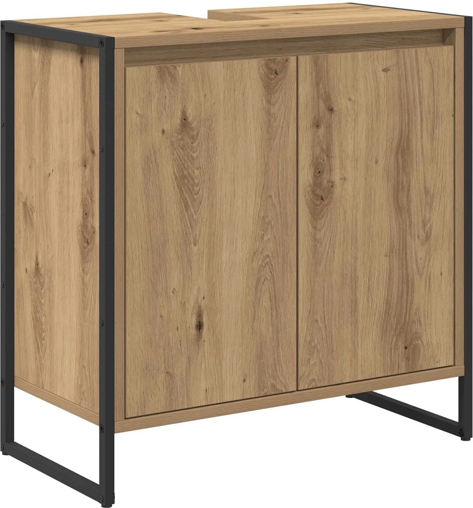 vidaXL Fürdőszoba Székény Művészi tölgy 60 x 30 x 60 cm Faanyag