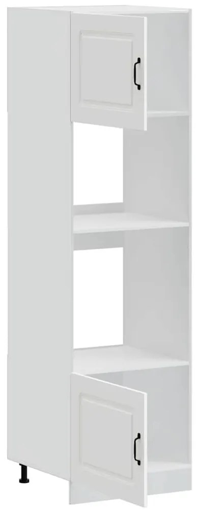 Kalmar 2 db fehér szerelt fa sütőszekrények