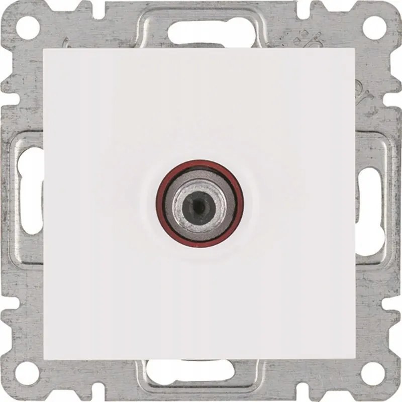 Hager Lumina fehér szimpla Sat aljzat