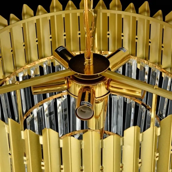 Brilagi - Plafonra szerelhető CRISTAL csillár, 5 x E14 (max. 40 W), 230 V, átmérő 43 cm