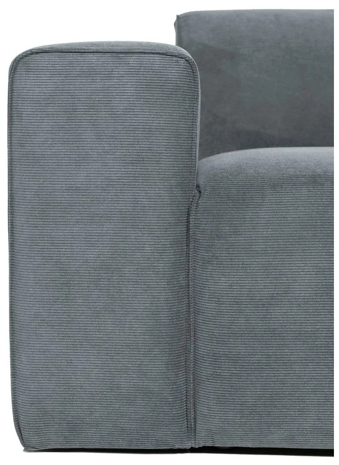 Szürke kordbársony kanapé modul (bal oldali) Sting – Scandic