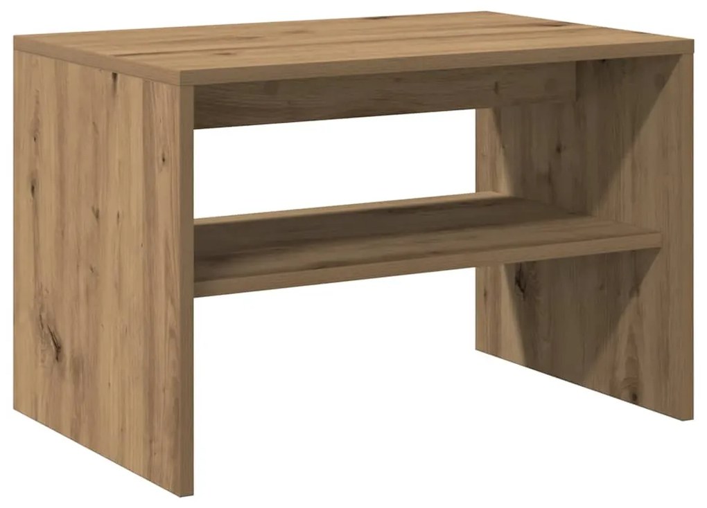 kézműves tölgy színű szerelt fa TV-szekrény 60x40x40 cm