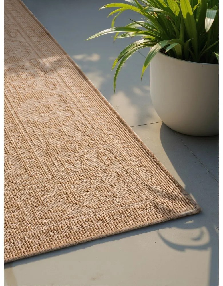 Bézs-elefántcsont színű kültéri-beltéri szőnyeg 160x230 cm Duet Kona – NORTHRUGS