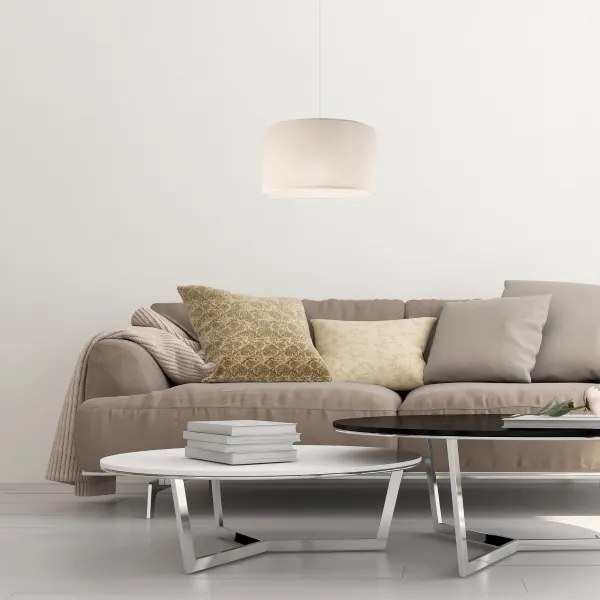 Csillár zsinóron SIRJA 1xE27/60W/230V krém