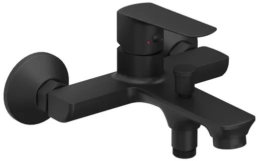 Ravak Life kádtöltő csaptelep zuhanykészlet nélkül 150 mm fekete X070479