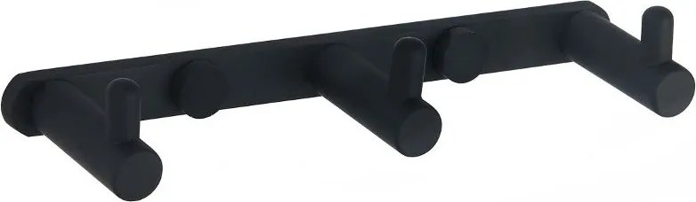 Mexen hármas törölközőakasztó, fekete - 709163-70