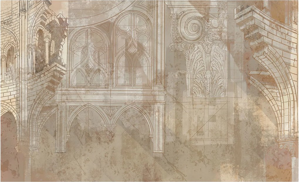 Fali fotótapéta Étkezőbe Történelmi díszek 416x254