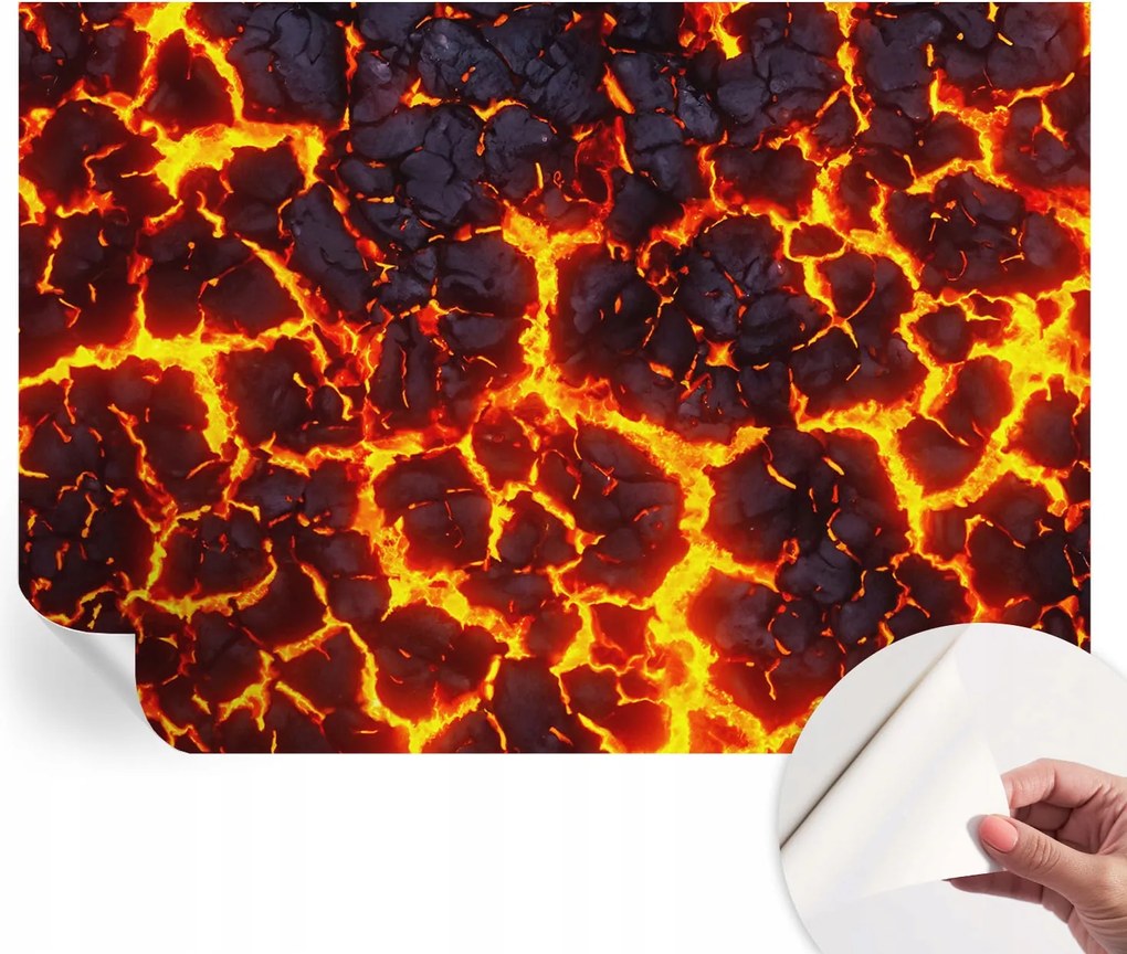 Fotótapéta Dekoratív Fali Tapéta Képekkel Erős magma 208x146