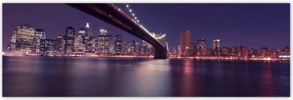 Poszterek 200x66 Híd az éjszakában Usa New York