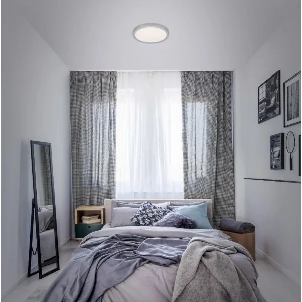 Briloner 3048-014 - LED Mennyezeti lámpa RUNA LED/18W/230V ezüst