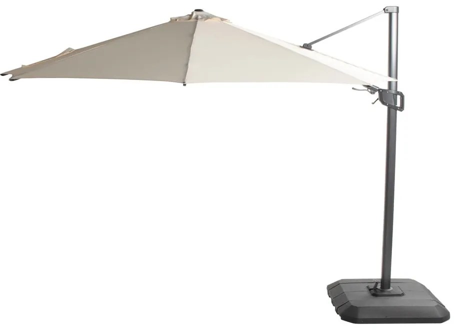 Bézs napernyő ø 350 cm Shadowflex Deluxe – Hartman