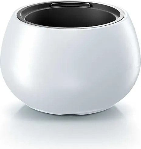 Heos DBHEK440-S449 fehér kerti virágtartó ovális betéttel