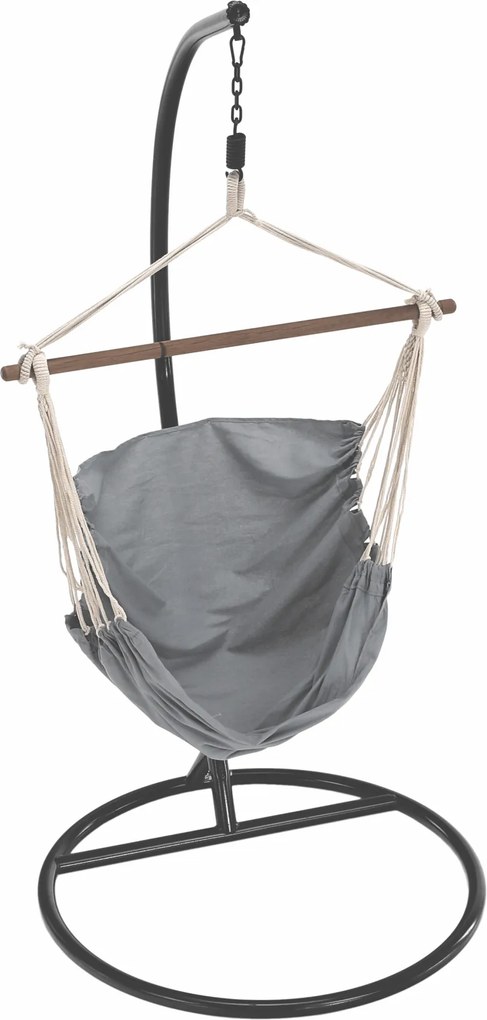 Függő szék, fehér/szürke, LINDO NEW