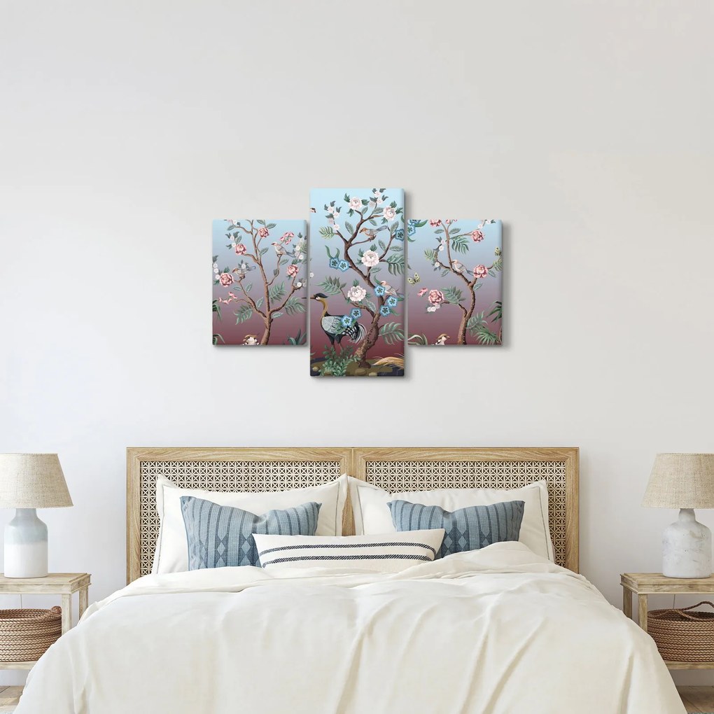Kép - madár park (90x60 cm)