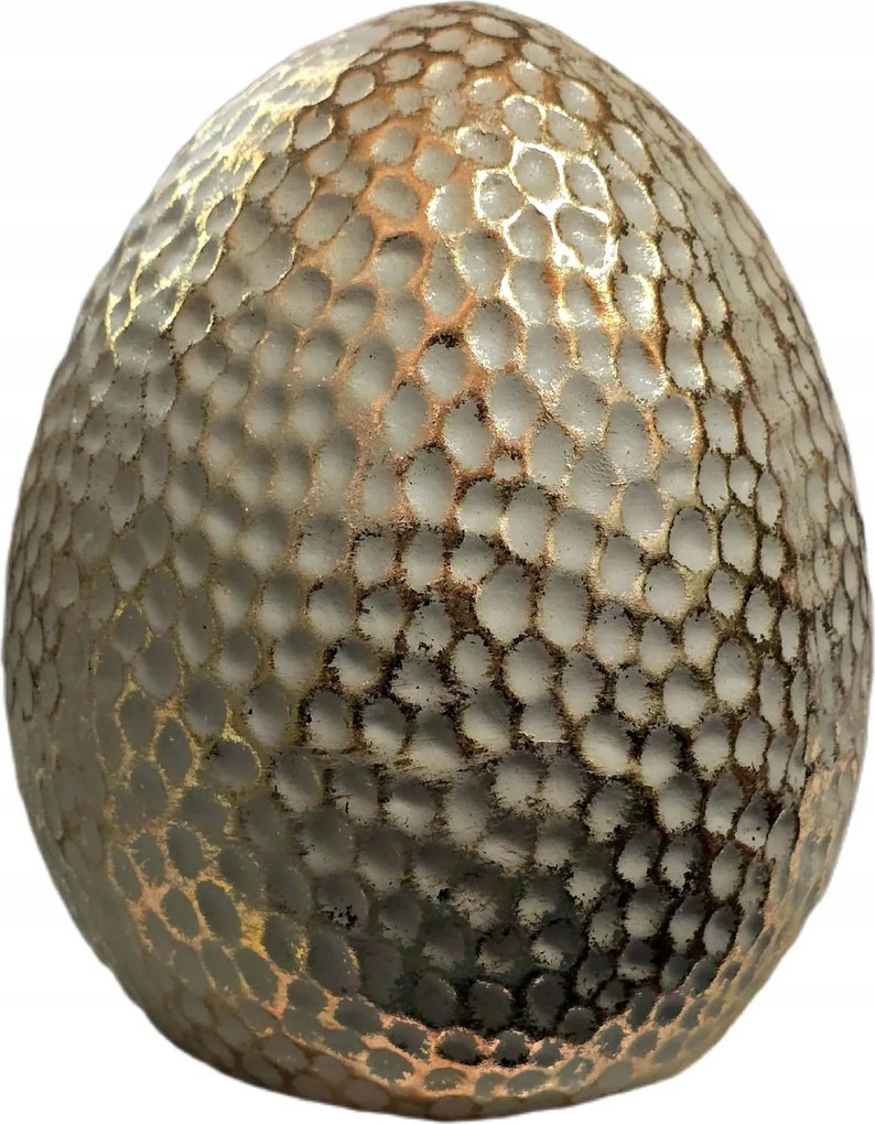 Gyönyörű húsvéti tojás nagy, nappali dekoráció egyedi 16x15 cm