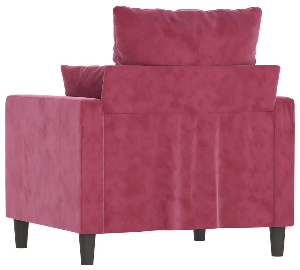 vidaXL bordó bársony kanapéfotel 60 cm