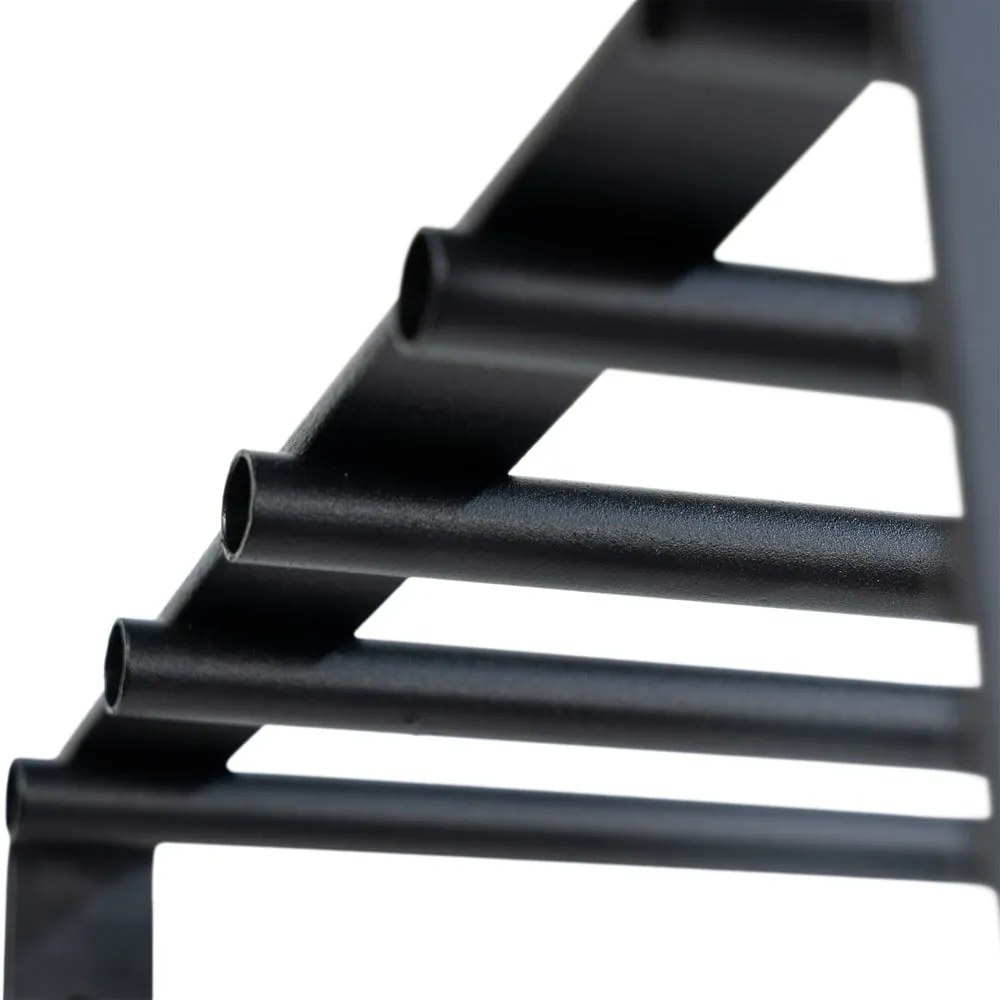 Fekete fém fali fogas polccal 100 cm Rex – Spinder Design