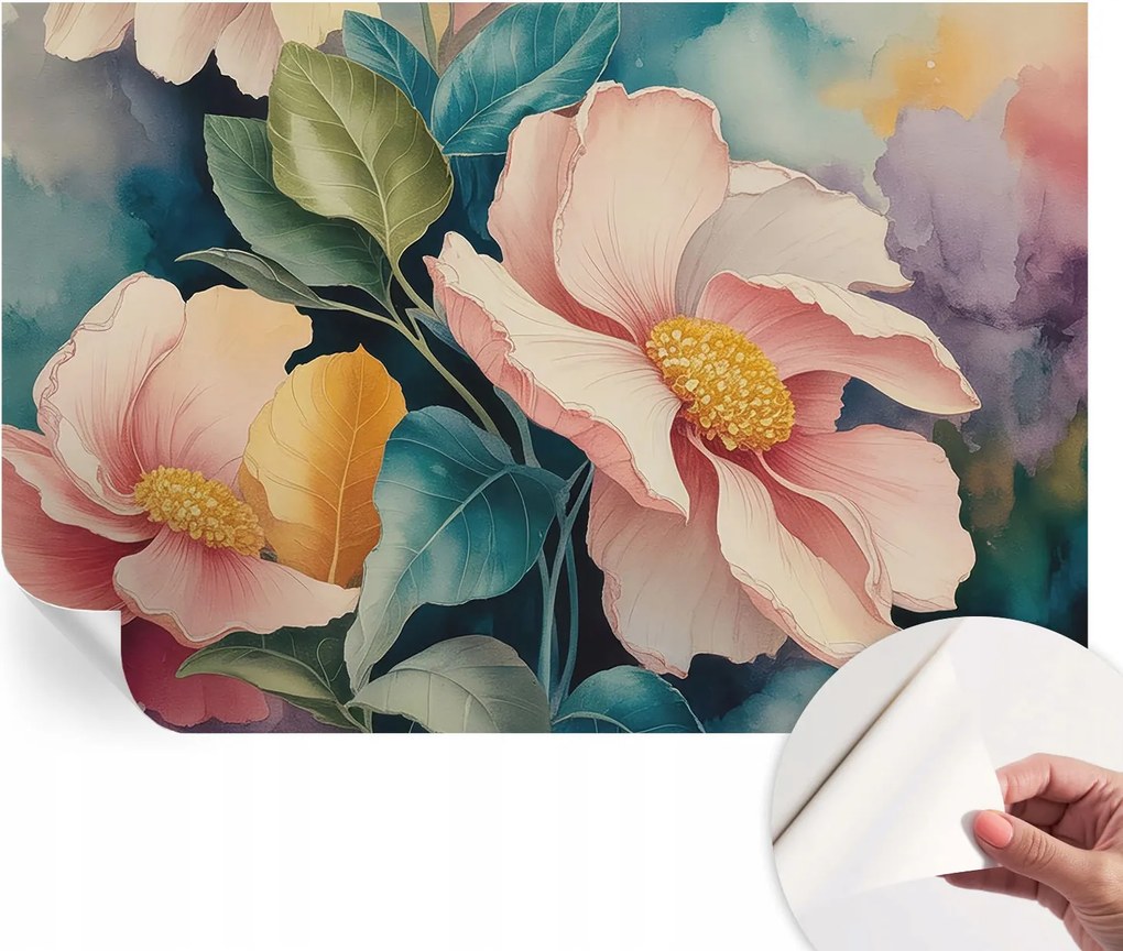 Dekoratív öntapadós fotótapéta Hálószobába Virágos elegancia 104x70