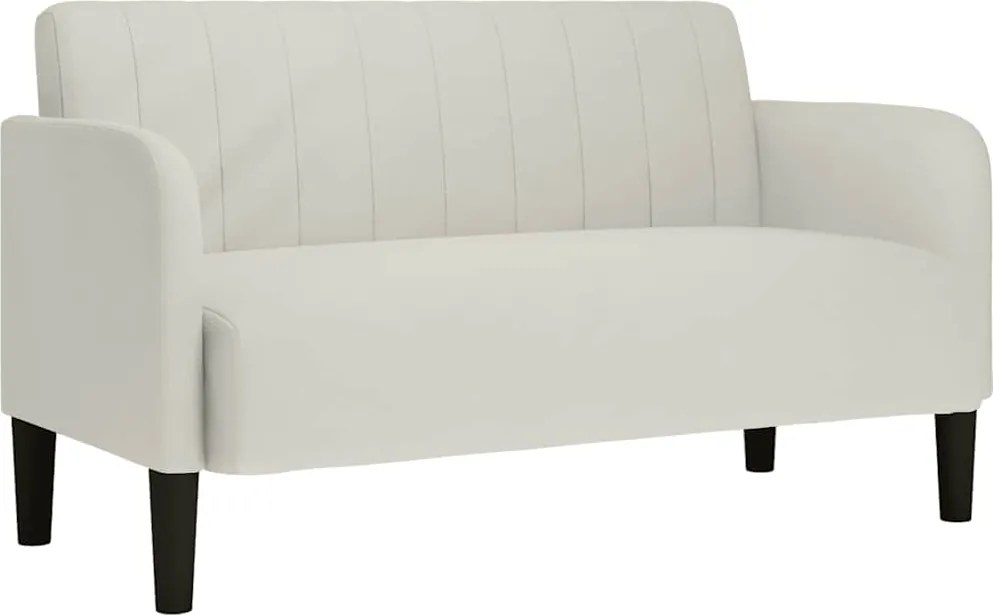 vidaXL krém bársony loveseat kanapé 109 cm