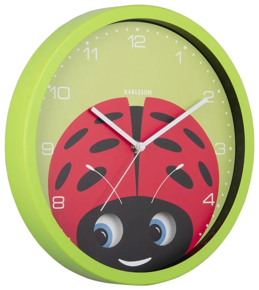 Gyerek óra ø 31 cm Peekaboo Ladybug – Karlsson
