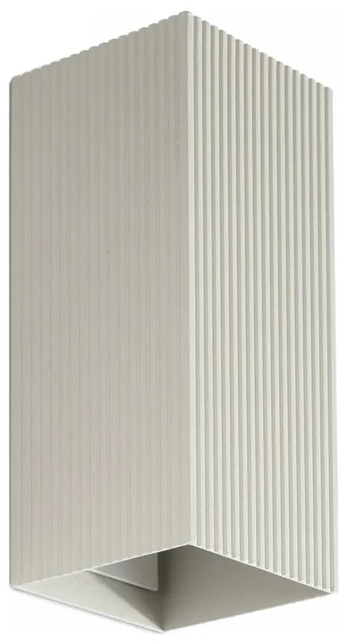 FARO 40567 - Fali lámpa SOLE 2xGU10/8W/230V szürke csipkézett szögletes