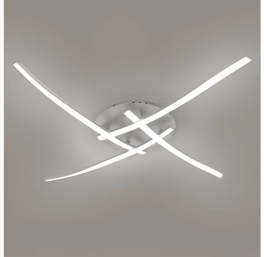 Brilagi - LED mennyezeti lámpatest STRIPES LED/32W/230V ezüst