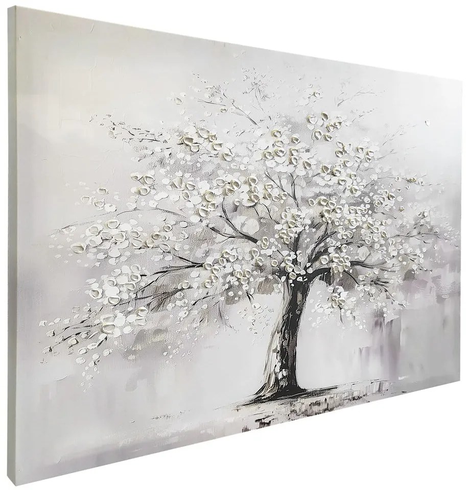 Kép kézzel festett részletekkel 70x100 cm White Tree – Styler