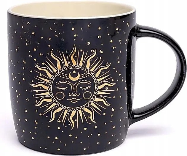 Porcelán kávés teásbögre 400ml Sun &amp; Moon