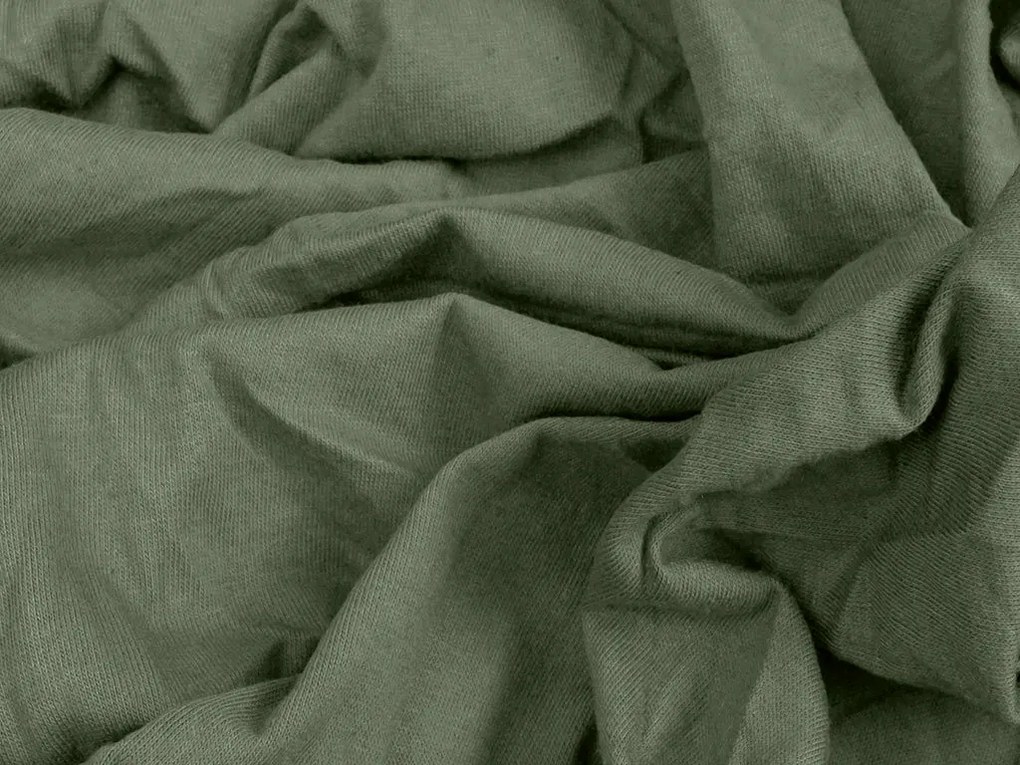 Jersey lepedő EXCLUSIVE sötétzöld 160 x 200 cm