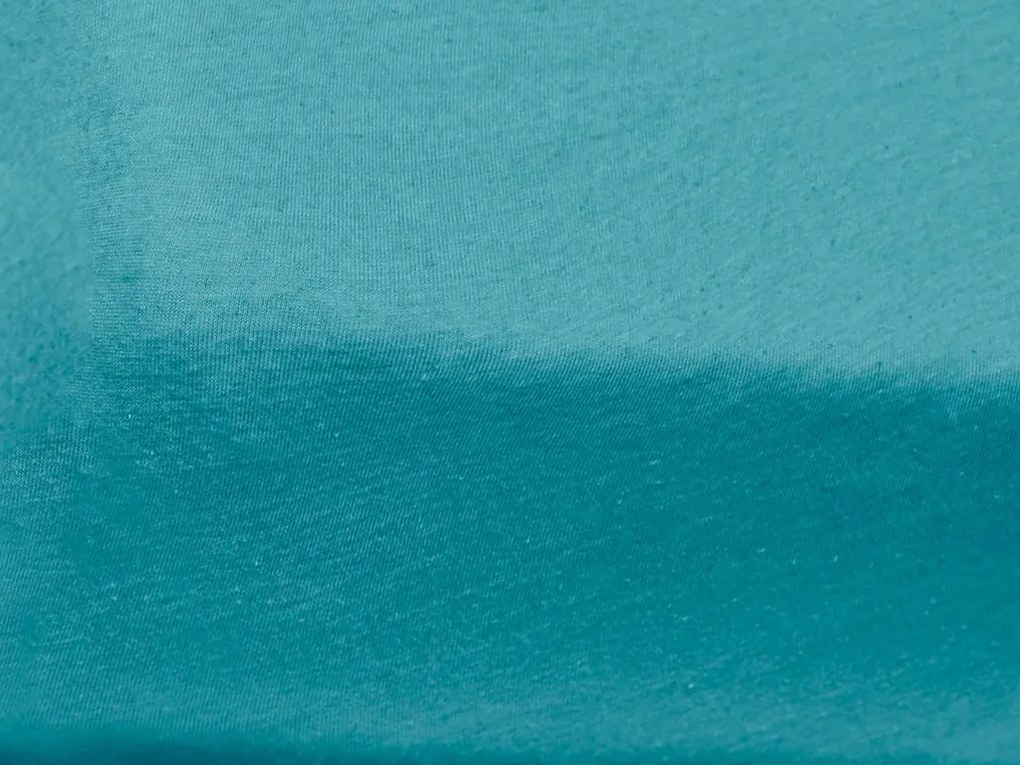 Jersey türkiz lepedő 180x200 cm Grammsúly: Lux (190 g/m2)