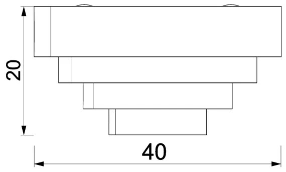 Fali lámpa RINGS 2xE27/15W/230V szürke