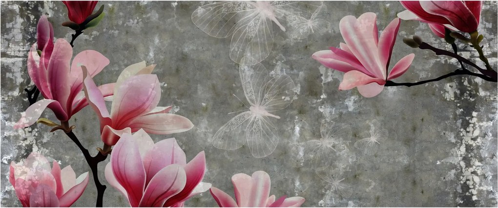 Kép virággal (120x50 cm)