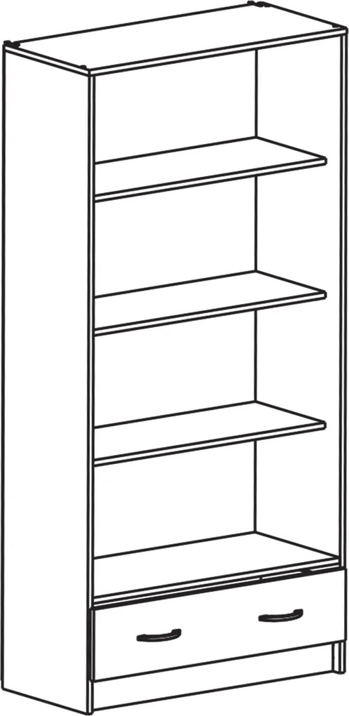Polcos szekrény 2 ajtós + 1 fiókos BEST bükk - 
            bükkfa
          , 
            Laminált és mások
          , 
            168
          x
            38
          x
            82
          cm