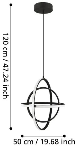 Eglo 39892 - LED Csillár zsinóron RETORNIO LED/38W/230V