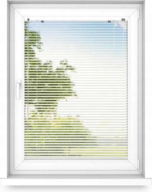 Alumínium redőny 25mm fehér fényes 100 x 140cm