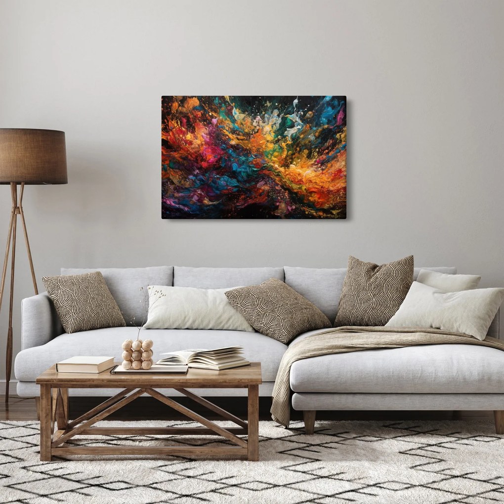 Kép - Színes absztrakció II. (90x60 cm)