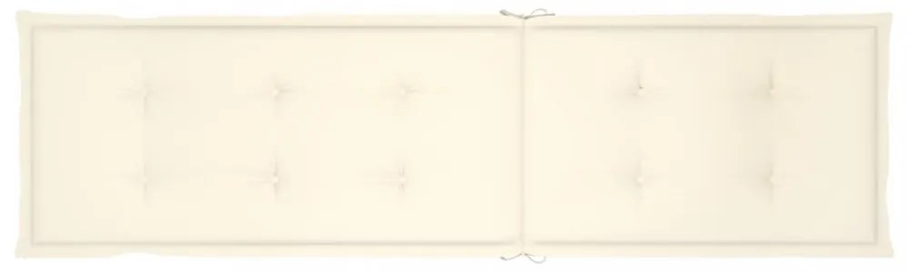 krémszínű nyugágypárna (75+105) x 50 x 4 cm