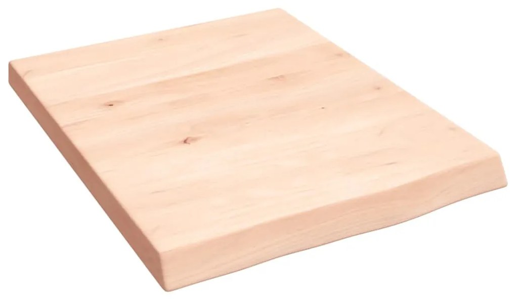 kezeletlen tömör tölgyfa fali polc 40x50x(2-4) cm