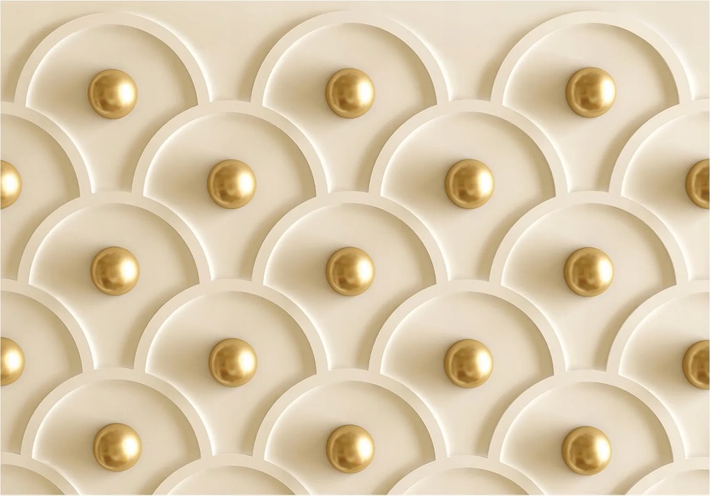 Flizelin fotótapéta Arany absztrakt Perspektíva és luxus 400x280 +ragasztó