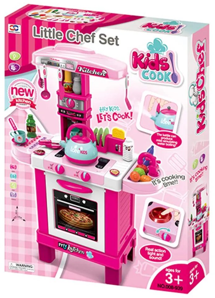 Baby Mix játékkonyha rózsaszín