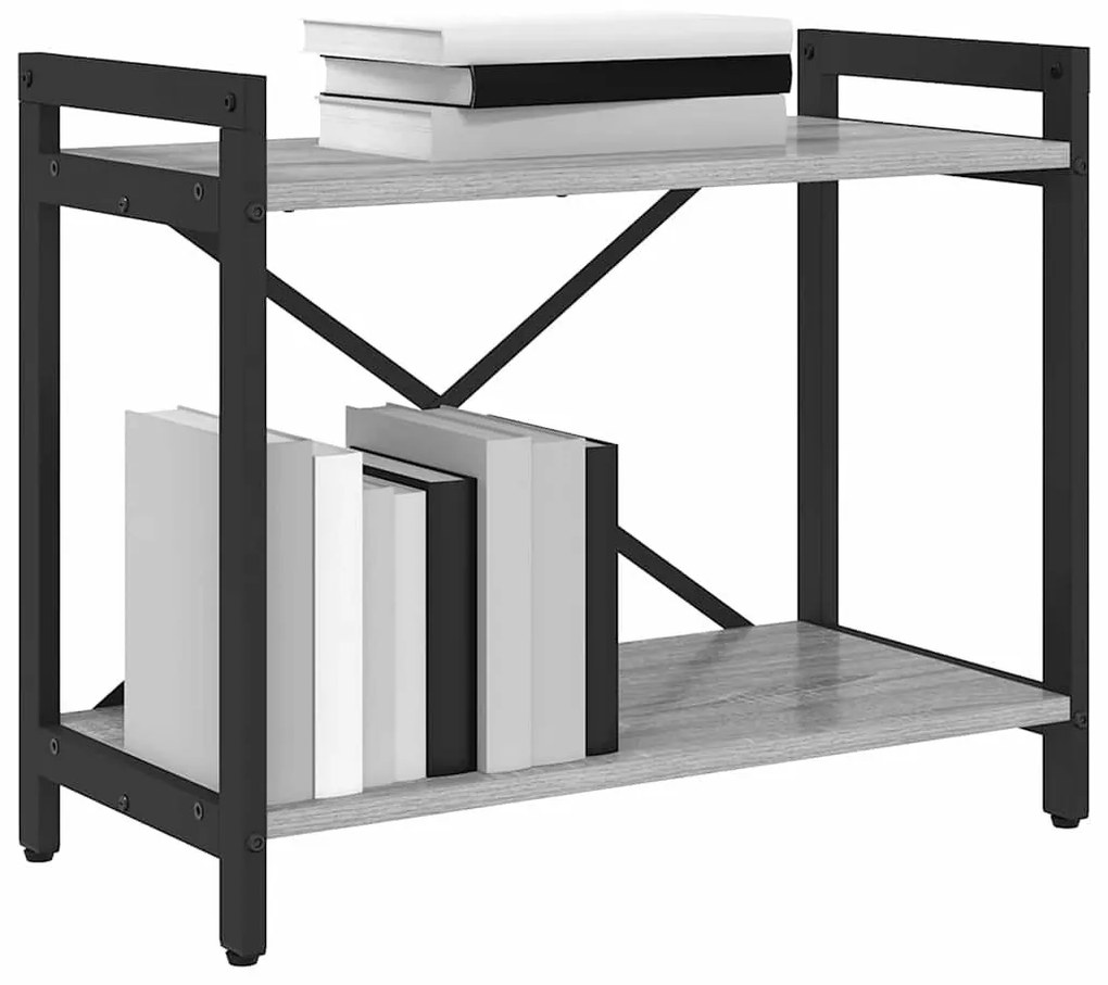 Könyvszekrény Szürke sonoma 60 x 30 x 48.5 cm Faanyag