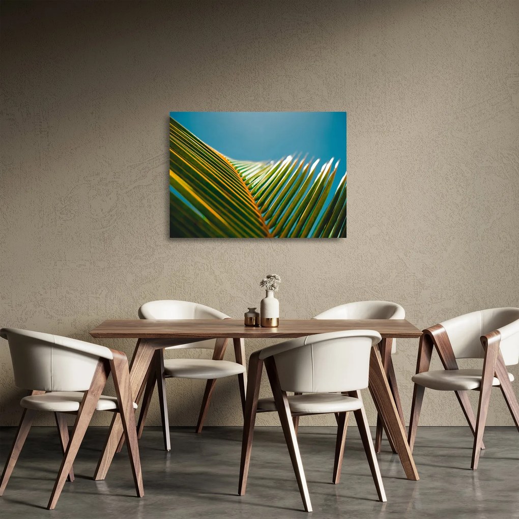 Kép - A pálmalevél részlete (üvegen) (70x50 cm)