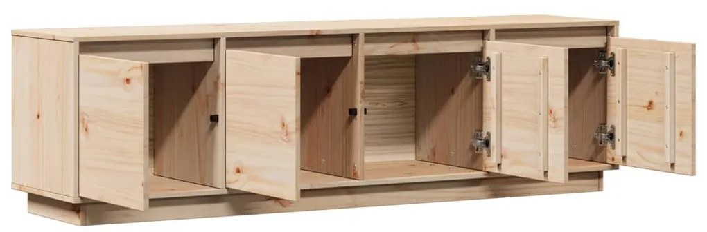 tömör fenyőfa TV-szekrény 156 x 37 x 45 cm