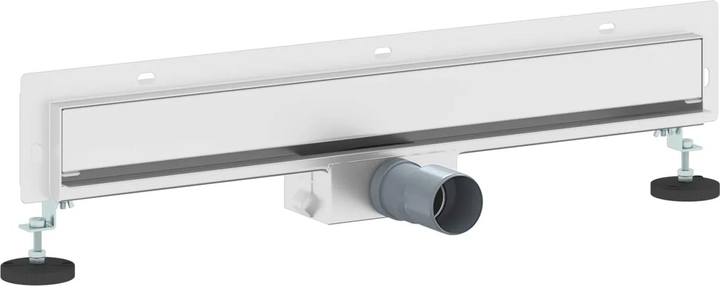vidaXL Falon rögzített zuhanylefolyó Ezüst 60 cm Rozsdamentes acél 304