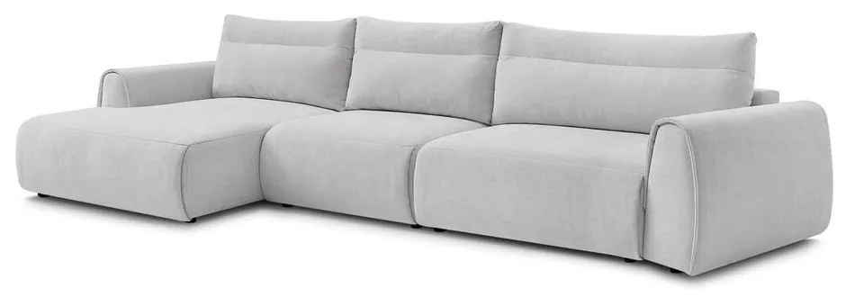 Világosszürke sarokkanapé Aden – Bobochic Paris