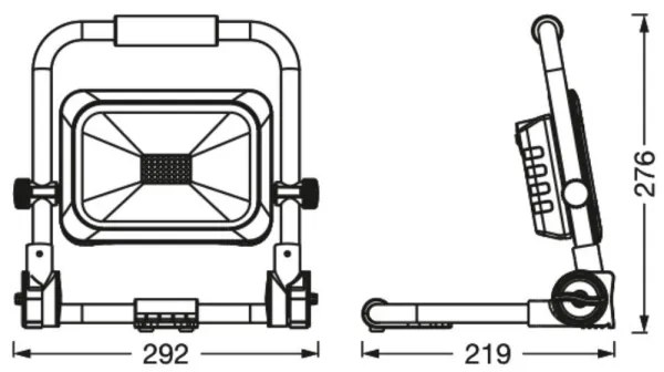 Ledvance - LED Dimmelhető reflektor WORKLIGHT BATTERY LED/30W/5V IP54